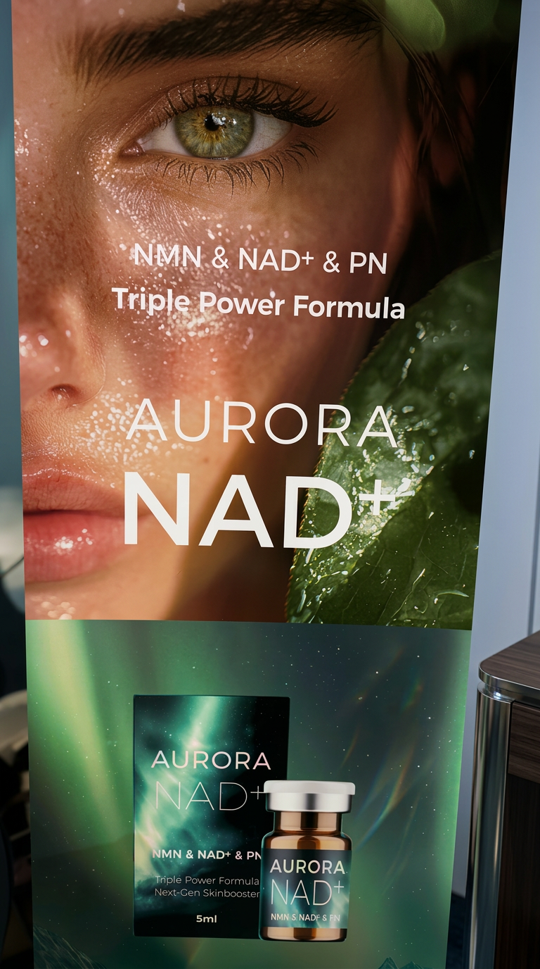 Tecnologia AURORA NAD+ com NMN, NAD+ e PN — Triple Power Formula