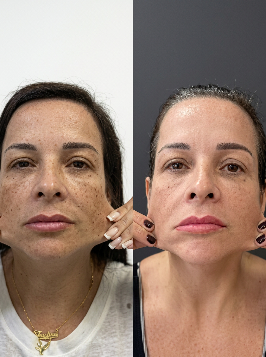 Antes e depois — Ultrassom Microfocado HIPRO